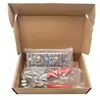 Conjunto transfronteiriço de 100 peças de conjunto de alicate de pressão de cinco garras em aço inoxidável com revestimento sólido de 10 cores com botões de pressão de metal coloridos