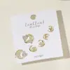 Pendientes Geométricos Originales de Estilo Casual para Mujer, Diseño de Lujo Accesible, Chapado Ecológico Aguja de Plata S925 Tienda Accesorios de Compra al por Mayor