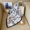 Novo lenço de seda artificial atacado 70cm estampado longo profissional quadrado pequeno feminino versátil decorativo moda lenço