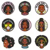 Parche de Personaje Negro de Anime de Dibujos Animados Parche para Accesorios de Ropa Parche Bordado Negro para Niña Sin Coser Insignia Bordada por Computadora
