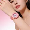 Reloj Infantil de Hombre Volador de Dibujos Animados Modelo Nuevo con Luces Brillantes para Estudiantes en el Campus Escolar, Lindo Regalo Reloj de Cuarzo para Niños y Niñas