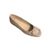 Zapatos Elevadores Chu Yu Ji Fangkou de Boca Baja Primavera/Verano 2026 Tacón Bajo Suave Versátiles de Charol Zapatos para el Trabajo para Combinar con Faldas