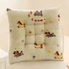Cojín cuadrado para silla de cuatro estaciones para uso doméstico, cojín para taburete de estudiante de aula con base antideslizante, tapete para el suelo para niños