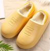 Nuevas zapatillas de algodón impermeables para mujer, tacón de bolsa interior, felpa, zapatos de Luna, ropa de exterior, para parejas, hogar, zapatillas de algodón para hombre, otoño e invierno, venta al por mayor
