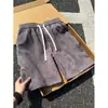 Shorts Tie-Dye Azules Marinos Desgastados para Hombre, Marca Trendy de Verano, Estilo Callejero Genial, Estilo Deportivo Americano, Shorts de Longitud Media de 4 Pulgadas