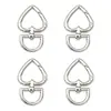 2 Llaveros de Aleación Corazón de Melocotón Accesorios DIY Hebillas para Joyería Hebillas para Bolsos Llaveros con Anilla de Resorte Llaveros al por Mayor Hebillas para Equipaje