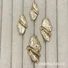 Botón Metálico de Forma Irregular para Trajes, Prendas de Punto, Abrigos de Lana - Sencillo, Versátil, Decorativo, Botón Cosido a Mano