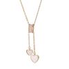 Collar de alta gama para mujer, combinable con todo, nuevo collar de verano a la moda, ligero, de lujo, de acero de titanio, sin color, joyería para mujer.