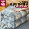 Colcha de Algodão de Xinjiang Núcleo de Colcha de Algodão Estilo Primavera, Verão, Outono, Inverno Colcha Espessa Quente de Inverno Colcha para Dormitório de Estudante Roupa de Cama Lavável