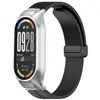Adequado para capa metálica e pulseira de silicone Xiaomi Mi Band 10, pulseira de silicone com fecho magnético dobrável Xiaomi Mi Band 89nfc