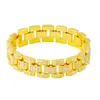 Pulsera Europea y Americana Transfronteriza de Amazon 15mm Incrustada de Diamantes Pulsera Hip-hop Pulsera de Moda para Hombre Pulsera de Marca Punk