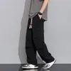 Calça casual solta patchwork retrô americana para homens, marca da moda primavera e outono, tamanho grande, perna reta larga, preço 69,9