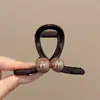 Pinza para el pelo grande y moderna para mujer, elegante y sofisticada, pinza para el pelo exquisita, pinza de tiburón simple para primavera-verano