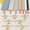 Tira de borda em T de liga de alumínio, tira de costura bonita para parede de fundo, tira de piso, tira de fechamento para azulejo cerâmico em T espessada, tira de fivela de metal