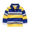 Camiseta de Manga Larga para Niños 2023 Otoño Nueva Camisa Polo Rayada Camiseta de Manga Larga para Bebés Niños Ropa Infantil de Comercio Exterior Transfronterizo