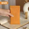 Bolsa para gafas al por mayor metralla cierre automático portátil cuero bolsa para gafas gafas de sol hombres y mujeres almacenamiento estuche de cuero