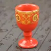 Taça de Vinho com Pé Alto Taça de Vinho de Cerâmica Suporte para Velas Lâmpada a Óleo Caseira Produtos Transfronteiriços Pequena Lâmpada a Óleo Suporte para Velas Ferramentas de Buda
