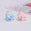 Taza de Helado de Postre 3D Miau Miau Juguete de Comida Dibujos Animados Accesorios DIY Pegamento de Crema Resina Piezas Pequeñas Materiales