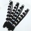 Peluca de Doble Cola de Caballo para Mujer, Trenzas de Linterna con Mechas Naturales, Trenzas de Burbuja Coloridas, Trenzas de Boxeo Dulces y Geniales, Gomas para el Cabello