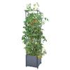 Maceta rectangular con tapa cuadrada transfronteriza de Amazon, maceta familiar para balcón, planta trepadora, maceta gruesa.