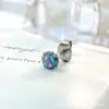 Claspe de Mariposa de Aleación de Titanio F136 Arete Redondo de Circonita Titanio G23 Rosca Interna de Titanio Stud para Labio Arete Joyería para Piercing