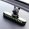 Placa de Teléfono para Estacionamiento Temporal para Decoración de Coche de Bulldog Francés de Lujo Tarjeta de Matrícula para Mover el Coche