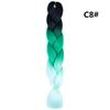 Xuchang Peruca Acessórios de Cabelo Seda de Alta Temperatura Trança Grande Africana Jumbobraid Fibra Química Colorida Montagem Mista Venda Quente Dreadlocks