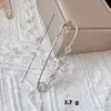 Alfiler de Seguridad con Tachuelas de Diamante para Ropa, Broche Versátil Anti-Exposición, Broche de Letra, Alfiler de Seguridad Grande con Pedrería para Cárdigan de Mujer