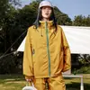 Chaqueta Ligera de Estilo Montañés para Exteriores de Verano para Hombres y Mujeres, Ropa con Capucha para Protección Solar, Conjunto de Ropa para Viajes de Pareja Anti-UV