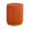 Taburete Redondo Simple, Taburete Pequeño de Cuero, Sofá de Sala de Estar, Taburete Bajo, Taburete de Cuero, Taburete para Té, Vestidor de Maquillaje, Taburete para Cambiar Zapatos, Otros Adultos