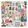 [Coleção] Adesivos de carimbo multiestilo, retrô, fresh, cartoon, para álbuns de recortes, capas de celular, à prova d'água, decoração DIY, atacado