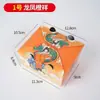 Caja de Empaque para Pollo Frito Lata Toallita Papel de Aluminio Estilo Coreano No Plegable Patas de Pollo A Prueba de Grasa Aislamiento Térmico Caja de Empaque para Llevar Caja de Papel