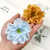 Flor Artificial Grande Cabeza de Flor Delphinium Flor para Pasador DIY Adorno para el Cabello Materiales Accesorios Corona para el Hogar Arreglo Floral Adorno para Fotografía