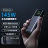 Power Bank Apple Android em Estoque com Grande Capacidade de 27000mAh, Cabo Retrátil Embutido, 145W, Pode Carregar Laptops