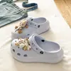 Estilo Fashionável e Doce FrescoClogs à Prova de Vento Suaves para Férias na Praia de Verão, Chinelos Fechados Eva Energéticos Jovens