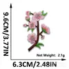 Adesivos de Tecido Bordados Flores de Ameixeira Estilo Nacional Adesivos Patch Decorativos para Bolsa Cheongsam Aplique Sem Costura Raio Amostra Flor Adesivos de Tecido Bordados