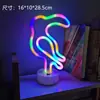 Lâmpada de Mesa para Modelagem LED Neon Transfronteiriça Lâmpada de Atmosfera Celebridade da Internet Decoração de Quarto para Festas de Natal Lanterna