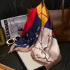 Pañuelo de Seda de Puntos, Estilo Coreano de Alta Gama Versátil Falso Seda 70cm Pañuelo Pequeño, Fajín Decorativo, Lazo para el Cabello, Pañuelo para la Cabeza, Pañuelo para el Cuello