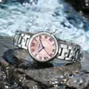 Nuevo Reloj Pequeño de Esfera de Aspecto Elevado para Mujer Nicho Simple Gama Alta Retro Estilo Hong Kong Correa de Acero Versátil Cuarzo Reloj para Mujer