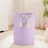 Cesta de Roupas Sujas de Corda de Algodão Transfronteiriça Tecida Portátil Balde de Armazenamento Cesta de Armazenamento Brinquedo Cesta de Armazenamento Familiar Armazenamento Dropshipping