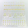 Venta al por mayor del fabricante Pegatinas de Arte para Uñas Estéreo 3D Estampado en Caliente Línea Francesa Pegatinas para Uñas Círculo Punto Joyería para Arte de Uñas Oro