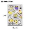 Adesivos Criativos de Halloween Hot Stamping Transfronteiriços para Crianças, Adesivos de Tatuagem Impermeáveis, de Desenho Animado e Divertidos, Adesivos de Tatuagem para Crianças
