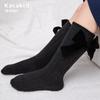 Calcetines para Otoño e Invierno, Calcetines a Media Pantorrilla, Calcetines Cálidos de Algodón para Bebés, Calcetines Holgados para Bebés con Lazo, Calcetines Gruesos para Niñas al por Mayor