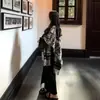 Chal de Pintura a Tinta para Mujer, Nuevo Bufanda de Oficina Otoño e Invierno 2025, Capa de Doble Uso Estilo Chino Nuevo, Poncho Grande