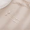 Alambre para Oreja para Mujer 2024 Nuevo Pendientes de Perforación de Oreja Modernos Elegantes Simples y Compactos Ins Pendientes de Estilo Frío Pendientes