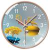 [8 pulgadas 20cm] reloj silencioso de lujo ligero reloj de pared doméstico simple nuevo hogar y reloj de cuarzo rico
