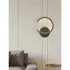 Mesita de noche Extremadamente Simple Moderna Dormitorio Distintivo Creativo Nórdico Sala de Estar Pasillo Pared de Fondo Notch Decorativo Lámpara de Pared