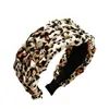 Nueva Diadema Retro Estampada de Leopardo para Primavera y Verano con un Toque de Lujo, Diadema Trenzada de Parte Alta, Diseño Ensanchado para Hacer que la Cabeza se Vea Más Pequeña