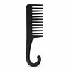 Peine Grande Curvo, Peine Masajeador Grande de Plástico con Dientes Anchos, Se Puede Colgar, para Uso en Casa y Salón, Desenredante, Masaje y Cuidado del Cabello