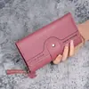 Cartera Larga para Mujer Transfronteriza 70% de Descuento Bolso de Mano Estudiante Portatarjetas Estilo Coreano Moda Gran Capacidad Bolsa para Teléfono Móvil Cartera de Cuero Suave